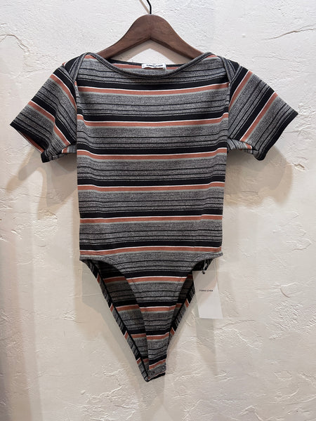 Grandrelle multi stripe bodysuit