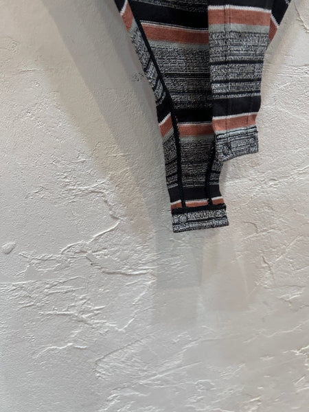 Grandrelle multi stripe bodysuit