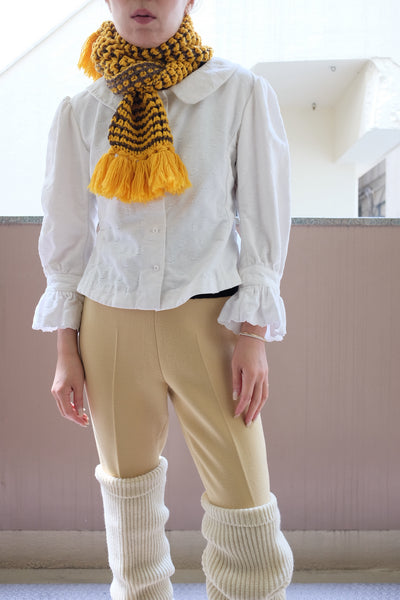 Hand Popcorn Stitch Scarf
