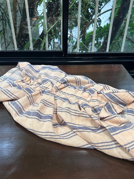 Striped khadi head cap