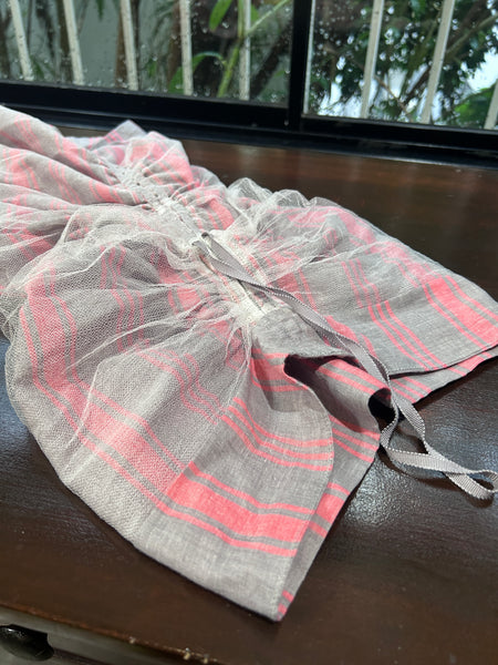 Striped khadi head cap