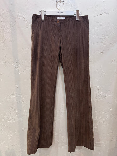 Cord Low-waist Trousers