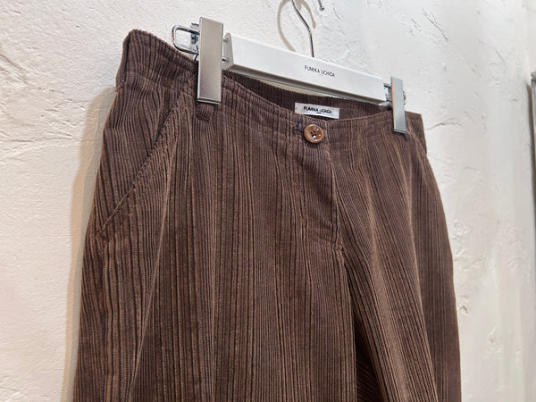 Cord Low-waist Trousers