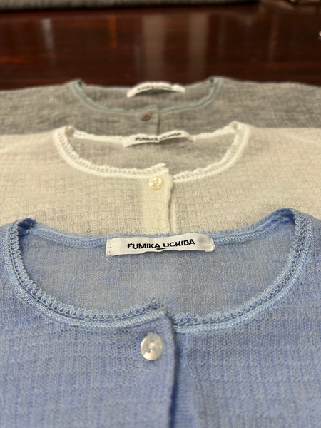 Gauze Waffle Henleyneck Sweater