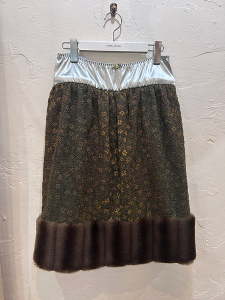 Boucle Jacquard Midi Skort