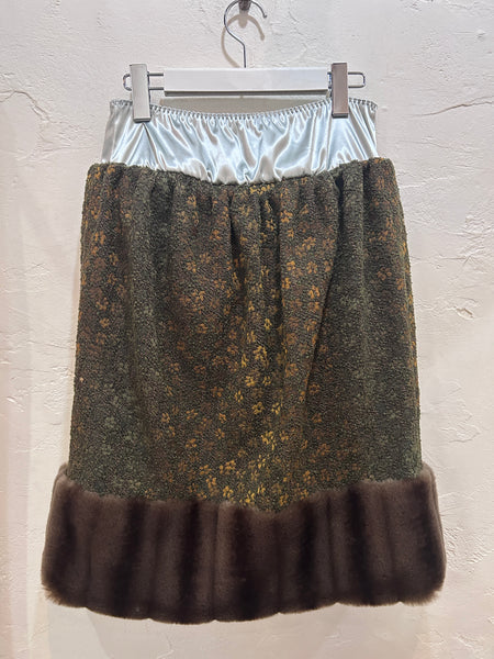 Boucle Jacquard Midi Skort