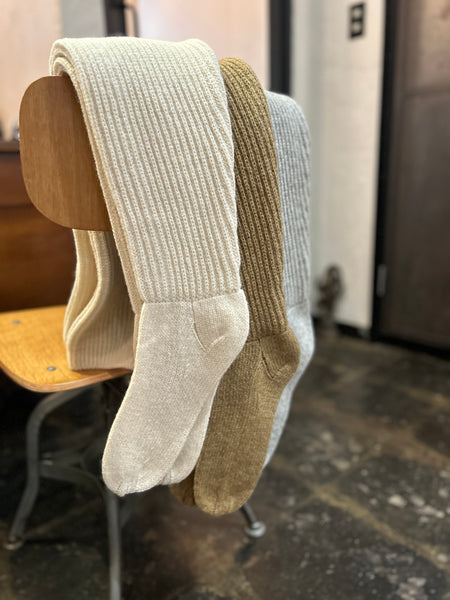 Shetland Rib Stitch Tight-High Socks