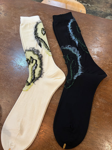 Melted Smile with Frisbee Reversible Socks