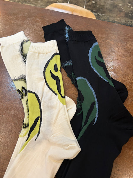 Melted Smile with Frisbee Reversible Socks