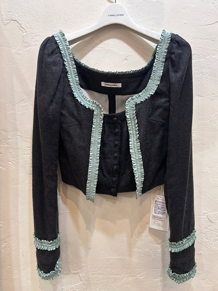Silk Shaggy Corset Top