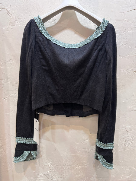 Silk Shaggy Corset Top