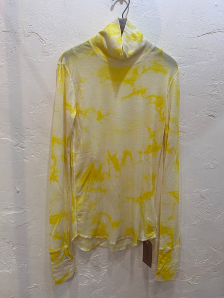 wool rib high neck tee