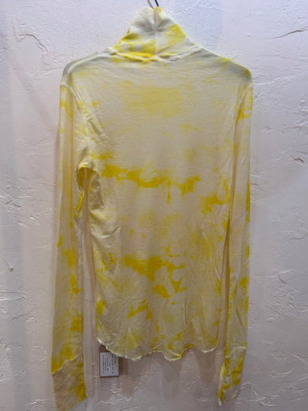 wool rib high neck tee